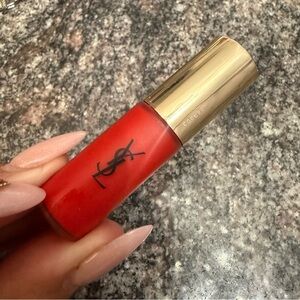 Yves Saint Laurent Glossy Lip Stain - Vibrant Red Tatouage couture #1 Travel sz